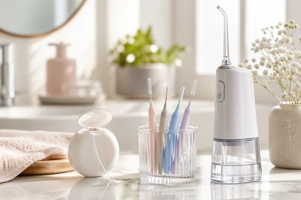how to clean between your teeth properly floss interdental brushes and oral care tools